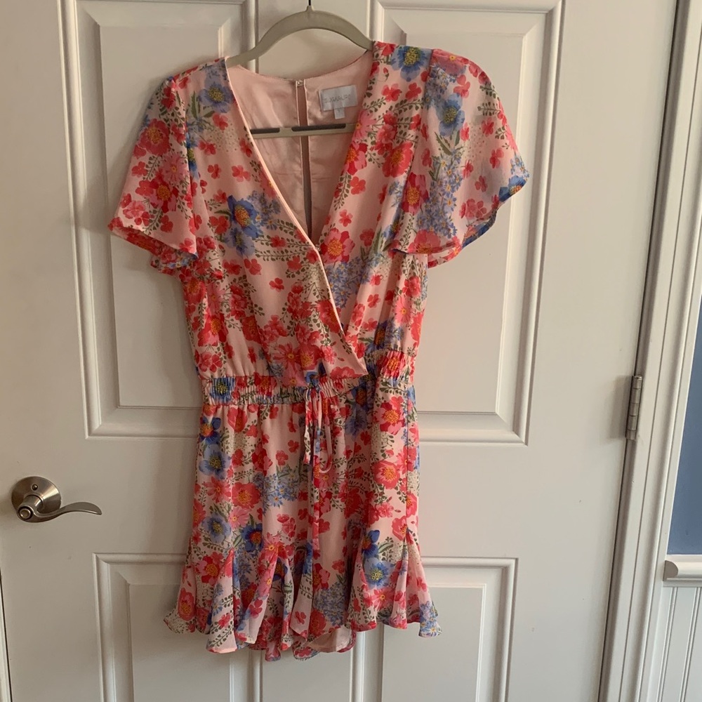 Sugarlips Blush Pink Floral Romper